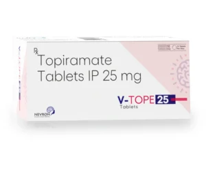 V Tope 25 Tablet Topiramate 25mg for migraine prevention epilepsy treatment