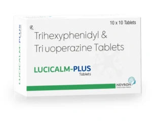 Lucicalm Plus Tablets Trihexyphenidyl 2mg Trifluoperazine 5mg antipsychotic medicine Sarian Healthcare