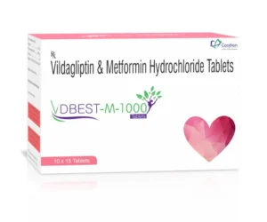 VDBEST M 1000 Tablets – Vildagliptin 50mg and Metformin 1000mg Antidiabetic Tablets by Sarian Healthcare