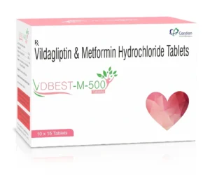VDBEST M 500 Tablets – Vildagliptin, Metformin Tablets, Vildagliptin 50mg and Metformin 500mg Antidiabetic Tablets by Sarian Healthcare