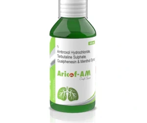 Ambroxol and Terbutaline and Guaiphenesin ARICOF AM Syrup Ambroxol Terbutaline Guaiphenesin and Menthol syrup for chest congestion and cough relief by Sarian Healthcare