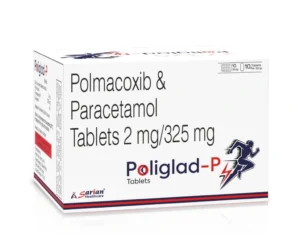 POLIGLAD P Tablet Polmacoxib 2mg and Paracetamol 375mg tablet for pain relief and inflammation control by Sarian Healthcare