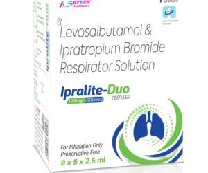 Ipratropium 500mcg + Levosalbutamol 1.25mg Respules – IPRALITE DUO by Sarian Healthcare