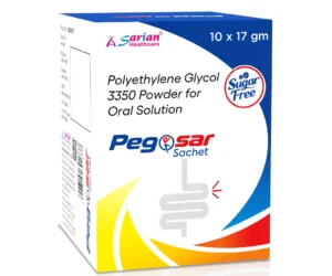 Polyethylene Glycol 3350 17g Sachet – PEGOSAR by Sarian Healthcare