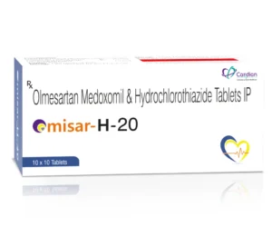 Olmesartan 20 mg + Hydrochlorothiazide 12.5 mg Tablet | OMISAR-H-20
