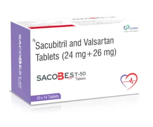 Sacubitril 24 mg + Valsartan 26 mg Cardiac Tablet | SACOBEST-50