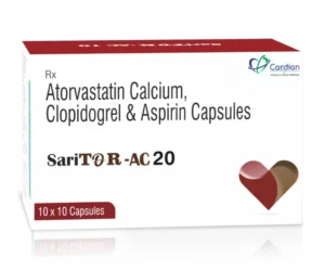 Atorvastatin 20 mg + Clopidogrel 75 mg + Aspirin 75 mg | SARITOR-AC-20
